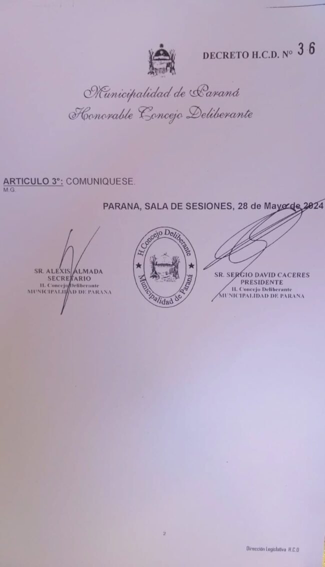 Imagen del documento del HCD 2